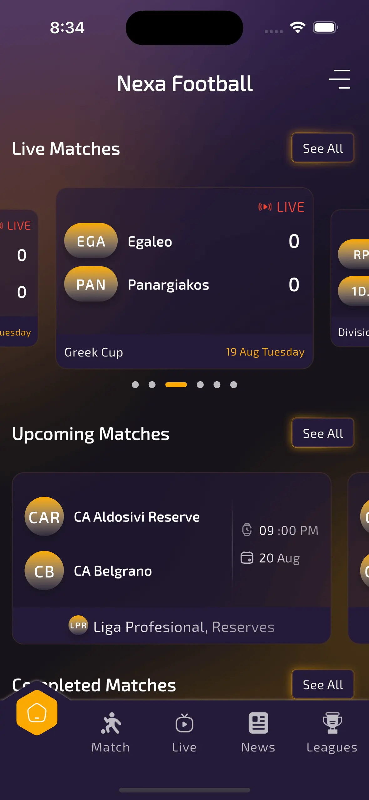 NEXA-football App